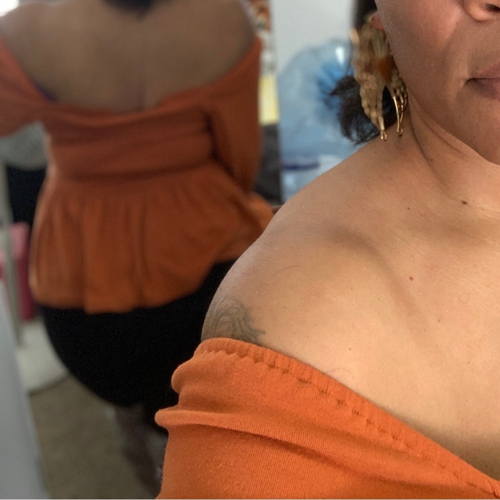 Fashion on earth off the shoulder peplum top - Picture 7 of 11